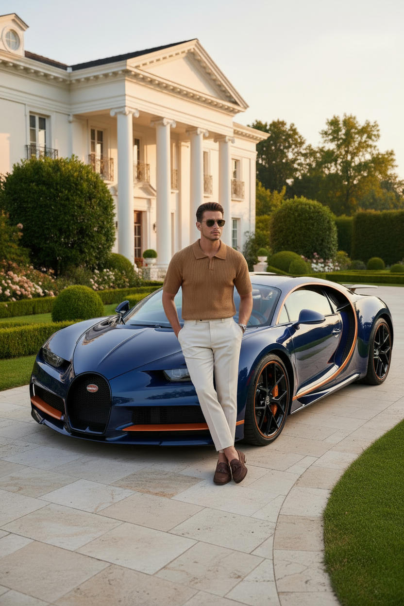 Ultra Sharp - Brown Polo, Bugatti & Mansion